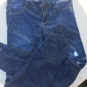 Hollister blue skinny jean legging